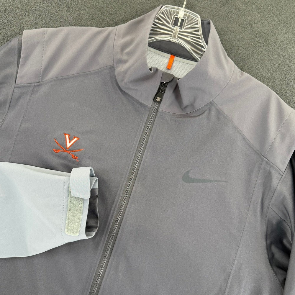 Nike Golf UVA Virginia Cavaliers ACC Hyperadapt Storm-FIT Jacket Gray Mens S